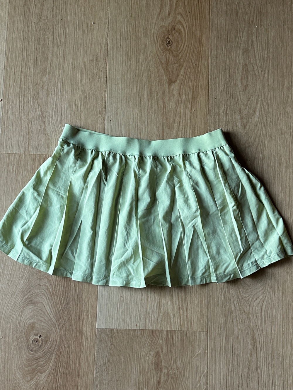 Pastel Sage Green Pleated Tennis Skirt